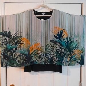 East 5th Woman 2X Blouse Tropical Medley